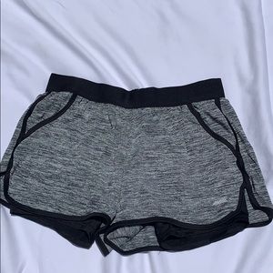 SOLD Avia Black&White Heathered Running Shorts